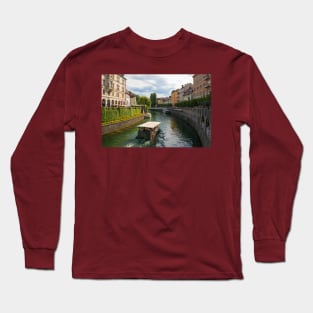 Ljubljanici River in Ljubljana, Slovenia Long Sleeve T-Shirt